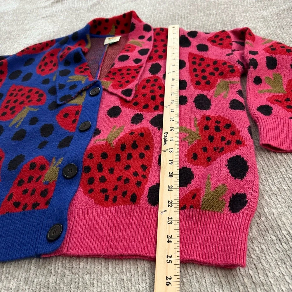 FARM Rio Pink and Blue Strawberry Cardigan - Picture 5 of 9